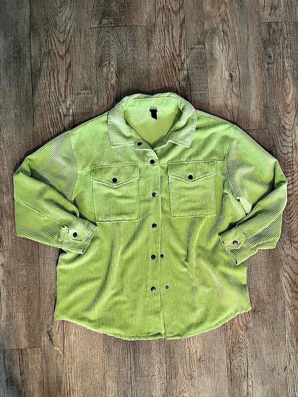 Wild Fable Lime Green Snap Front Jacket Like New